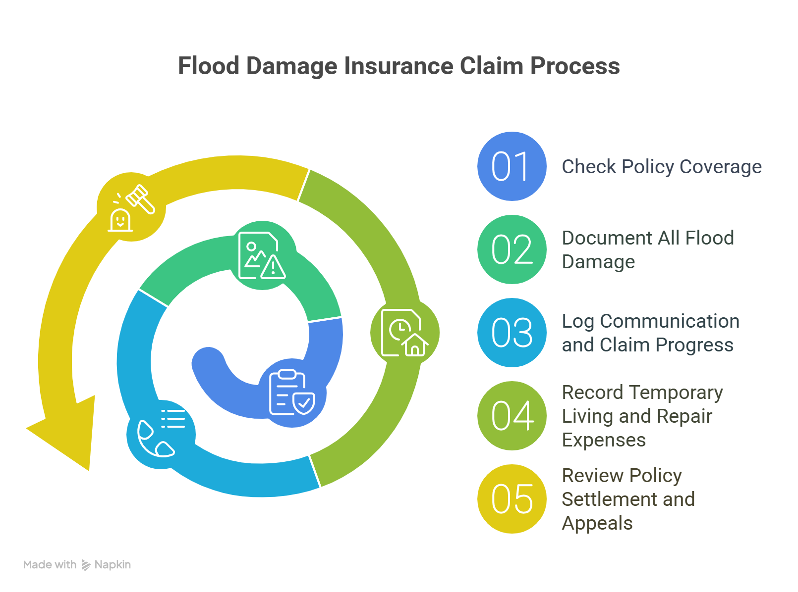 flood damage insurance claim list